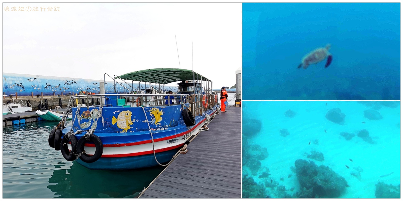 【小琉球景點】海底玻璃船 藍鯨號 ，搭乘小琉球半潛艇免下水就可一覽海底世界 - (遊)離島{澎湖．小琉球} - 壞波妞の旅行食踨