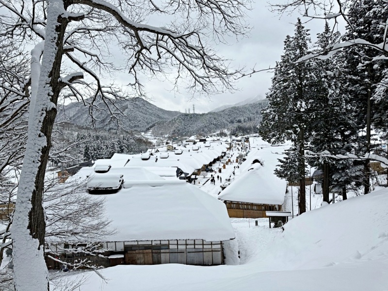 大內宿 蔥蕎麥,大內宿交通,大內宿自駕,大內宿觀景台,大內宿雪祭,大內宿點燈,福島景點 @壞波妞の旅行食踨